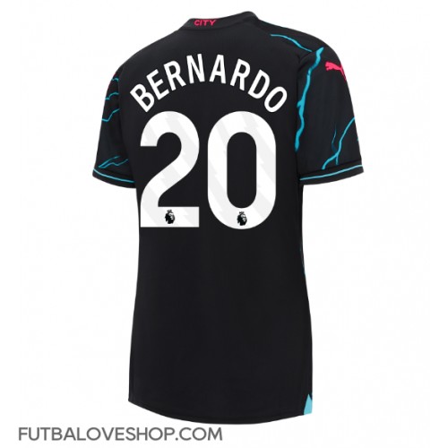 Dres Manchester City Bernardo Silva #20 Tretina pre Ženy 2023-24 Krátky Rukáv
